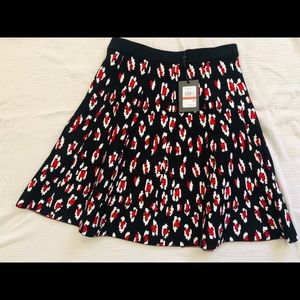 DKNY | Leopard-Print A-Line Skirt | NWT | XS